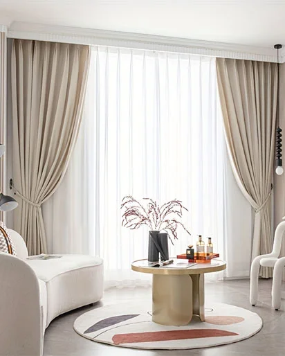 modern curtains in dubai
